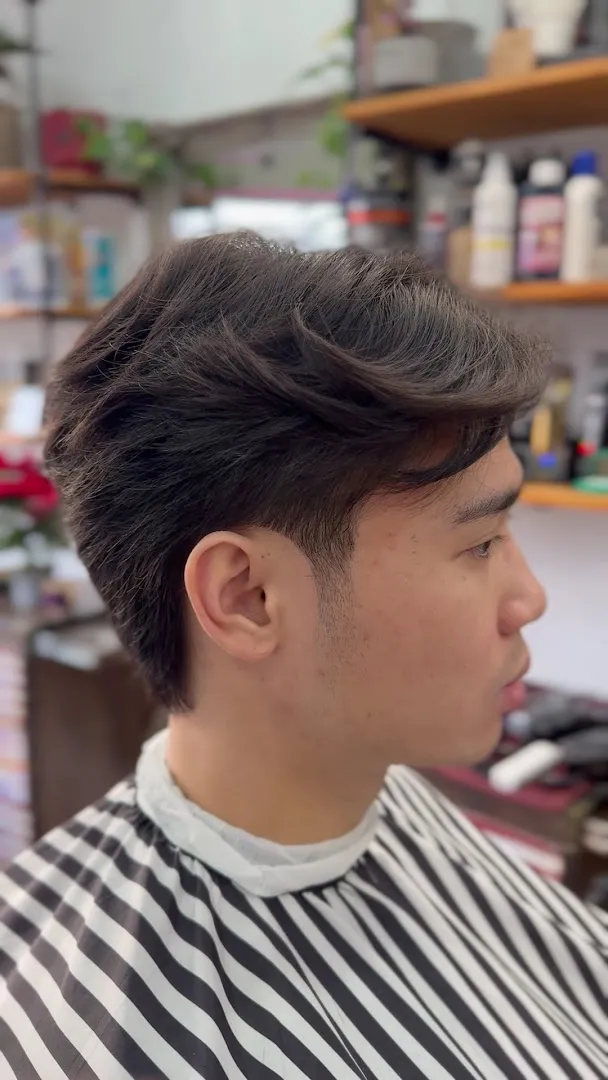 Dark textured cut