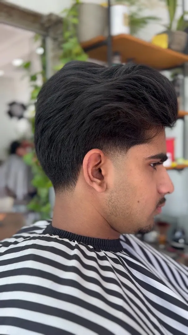 A fresh blow-dried quiff, finished at Urban Barbers Leeds